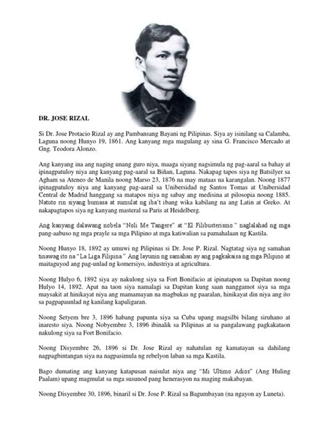 talambuhay ni rizal|talambuhay ni rizal tagalog.